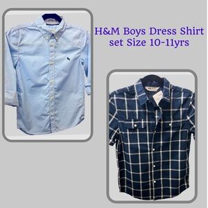 H&M Boys Dress Shirts Set Size 10-11yrs.